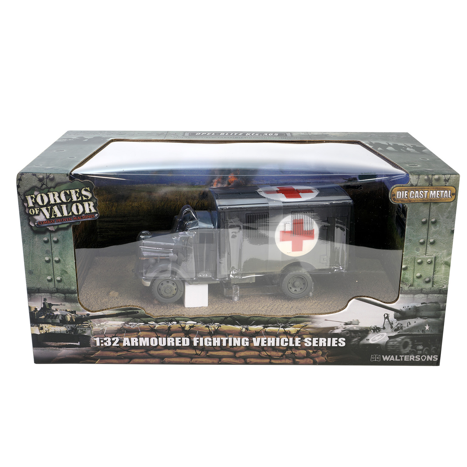 Opel Blitz 3,6 6700 A-Type, Kfz.305 (Cargo truck)  WWII German ambulance truck