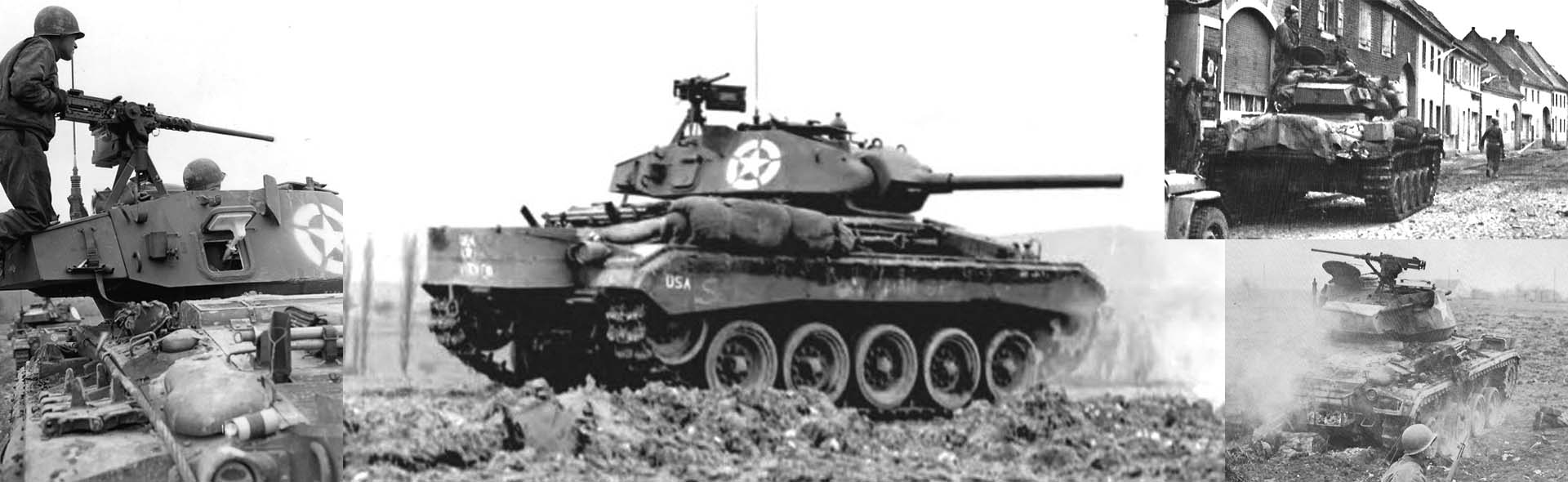 M24 Chaffee medium tank Company D, 36th Tank Battalion, 8th Armored Division, Rheinberg, Germany  March 1945