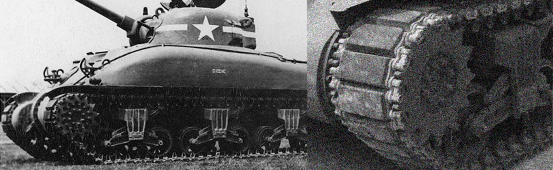 Sherman M4 tank VVSS Suspension type - Metal upgrade track link set