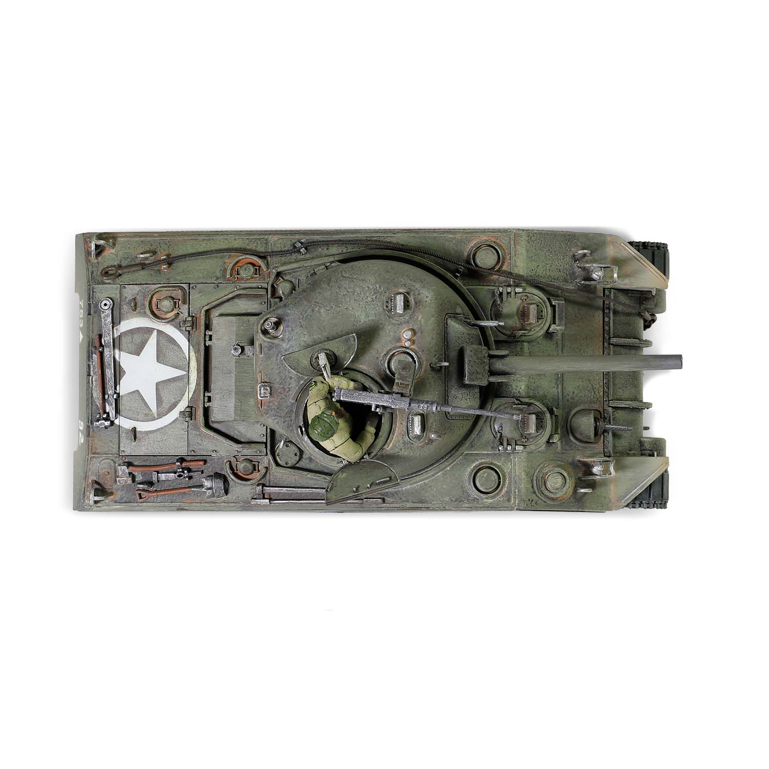 U.S. Sherman M4 (75) tank 753th Tank Battalion, Gustav Line, Italy 1944