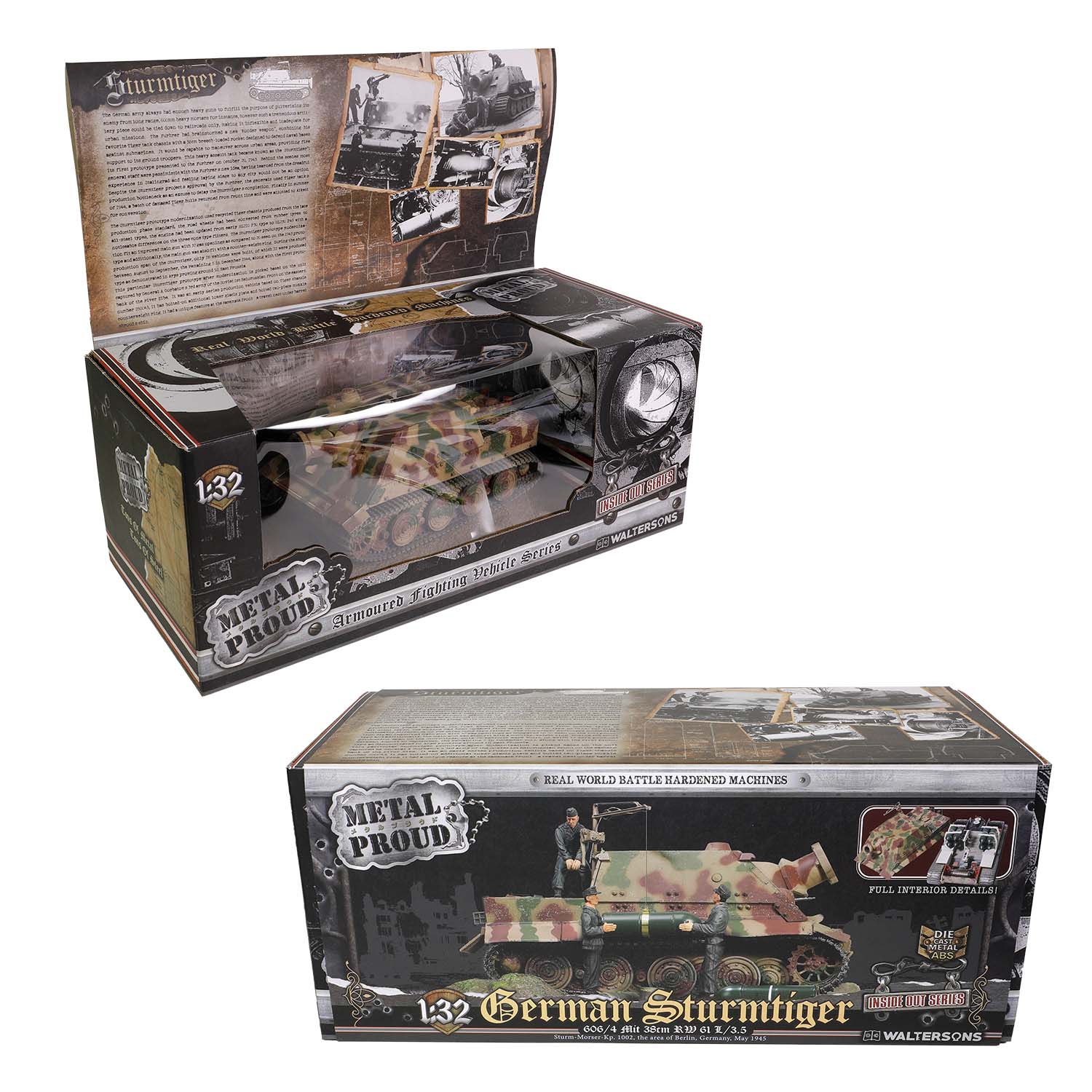 Sturmmorserwagen 606/4 Mit 38cm RW 61 L/3.5 "Sturmtiger" Sturm-Morser-Kp. 1002, the area of Berlin, Germany, May 1945