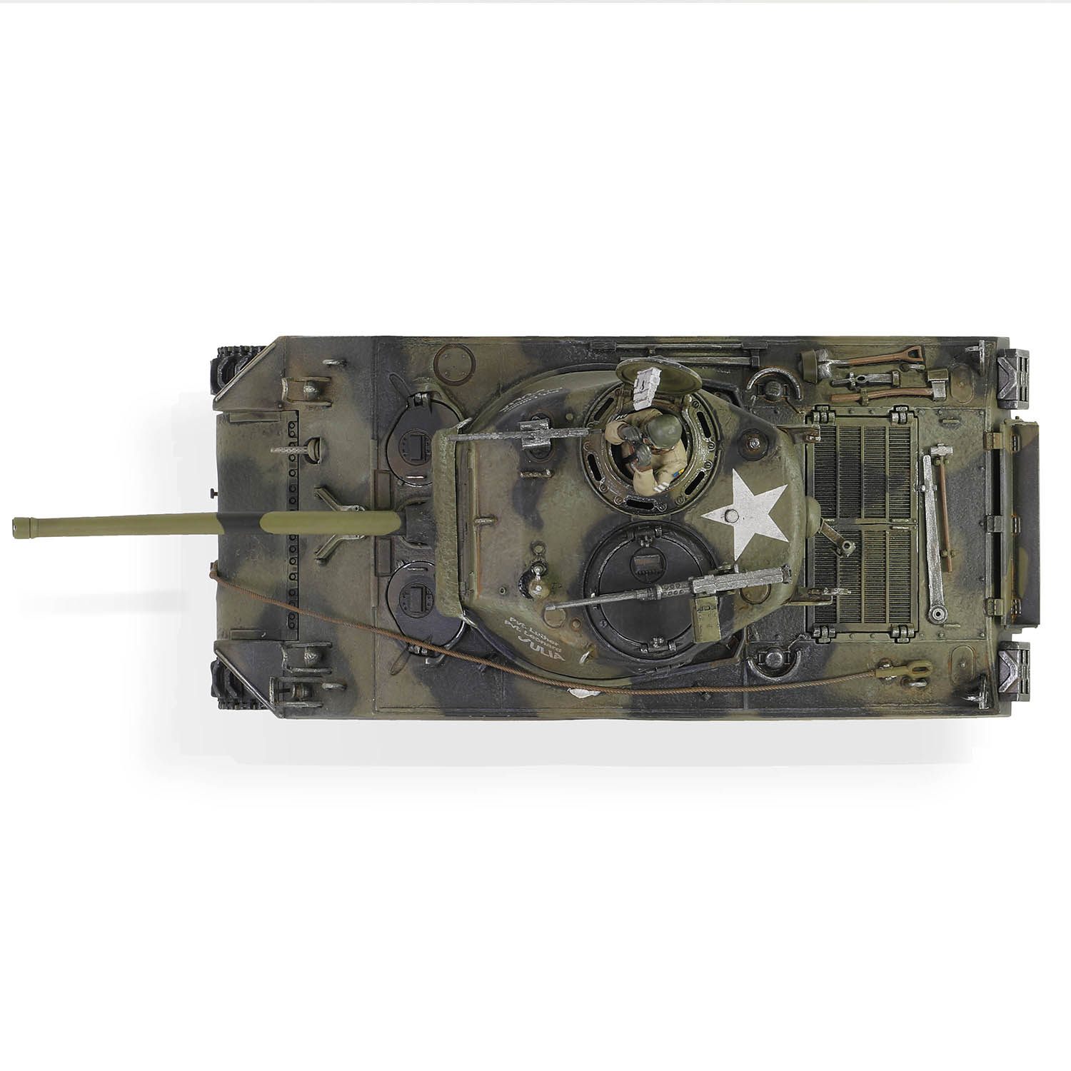 Sherman M4A3 (76), VVSS   "Black Panthers", 761st Tank Battalion, Task Force Rhine, Germany 1945