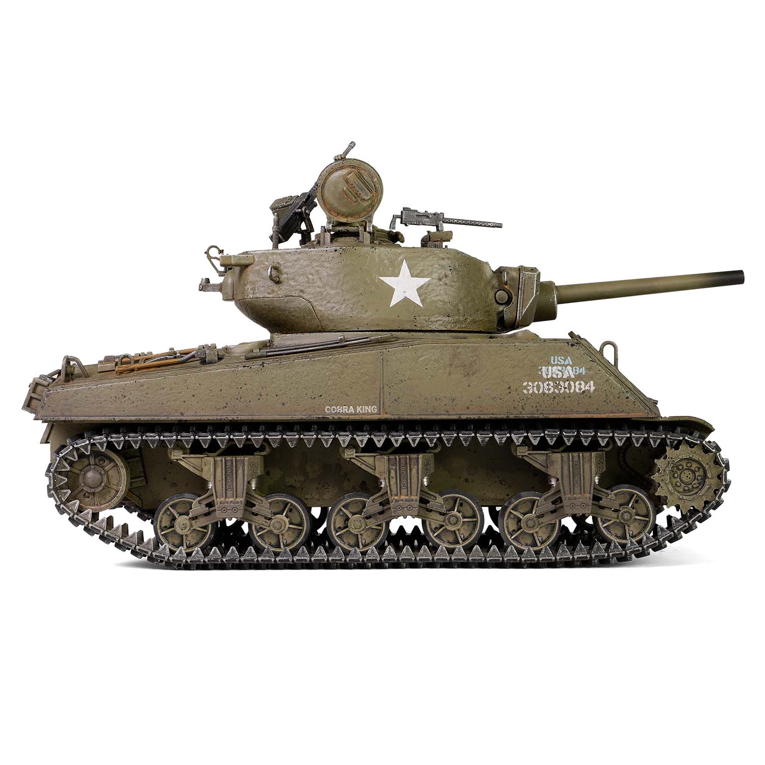 Sherman M4A3E2 (75) Jumbo “Cobra King” “First in Bastogne”, George Smith Patton’s 4th A.Div. 3rd Army, Bastogne area, 26 Dec