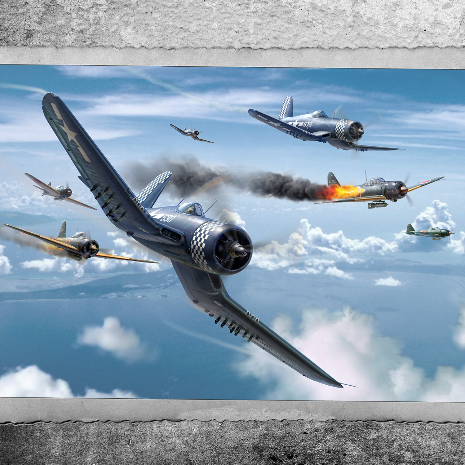 F4U-1D Corsair aircraft Okinawa, May, 1945