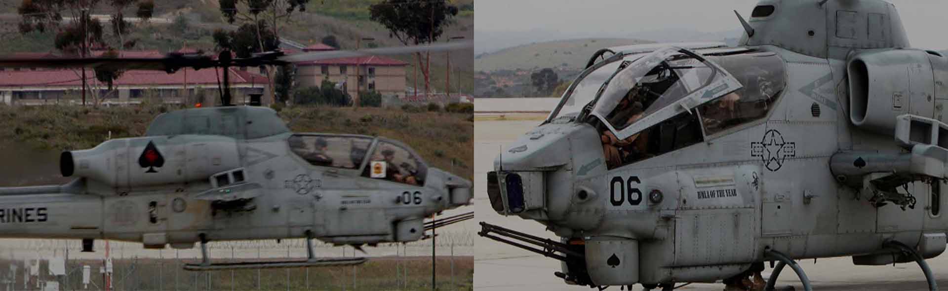 Bell AH-1W "Whiskey Cobra" U.S. Marine Corps Light attack helicopter (NTS exhaust nozzle) Squadron 267, "Final flight of the AH-1W"  Camp Pendleton 23 March 2012