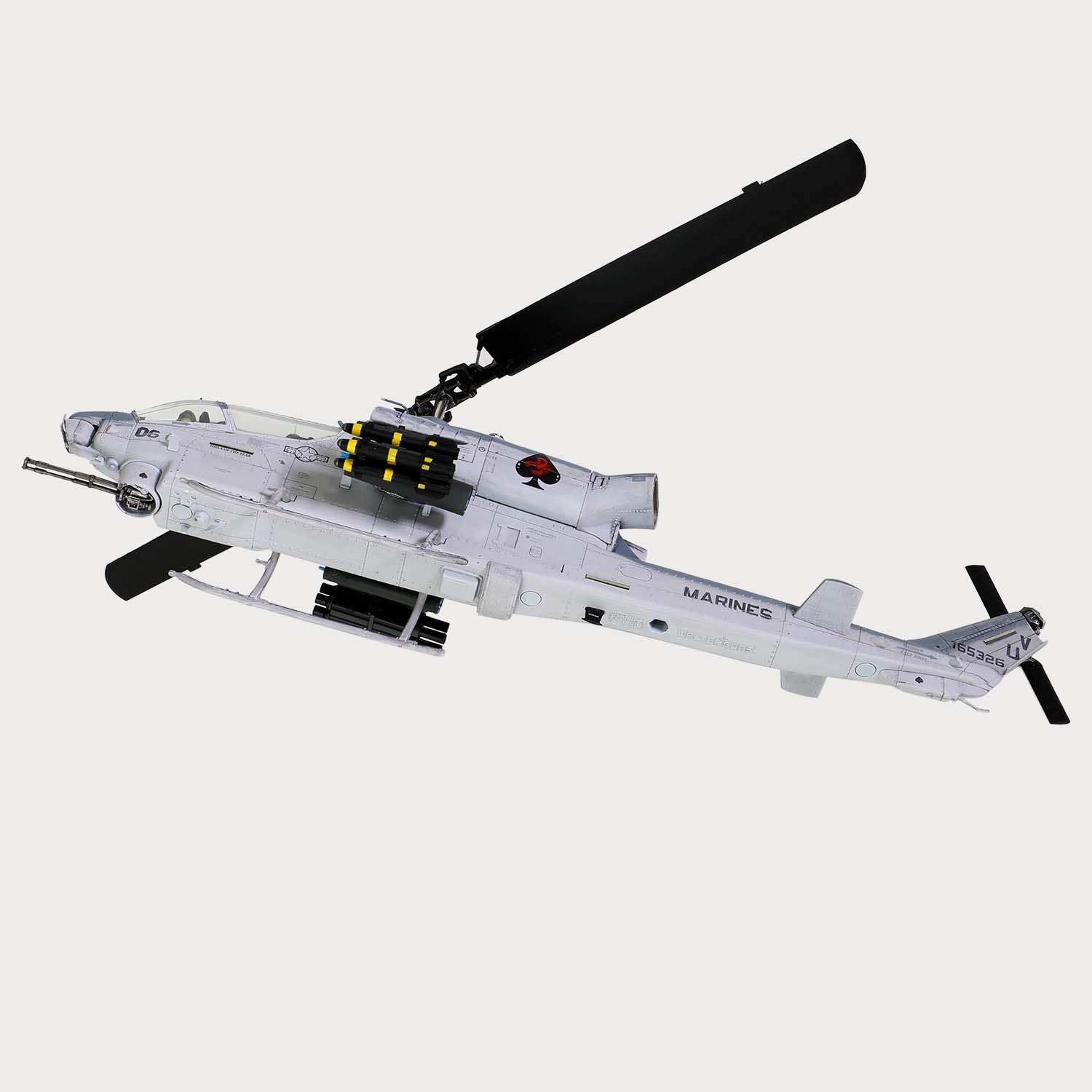 Bell AH-1W "Whiskey Cobra" U.S. Marine Corps Light attack helicopter (NTS exhaust nozzle) Squadron 267, "Final flight of the AH-1W", Camp Pendleton, 23 March