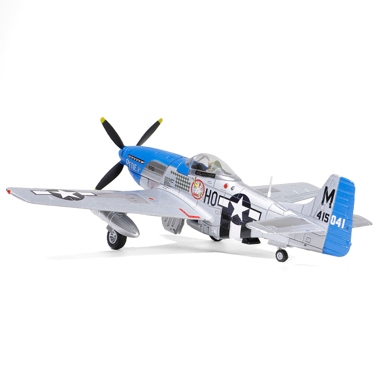 P-51D Mustang aircraft fighter "Petie 3rd", Lt. Col. John C. Meyer, 487th Fighter Squadron, 352nd Fighter Group, USAAF