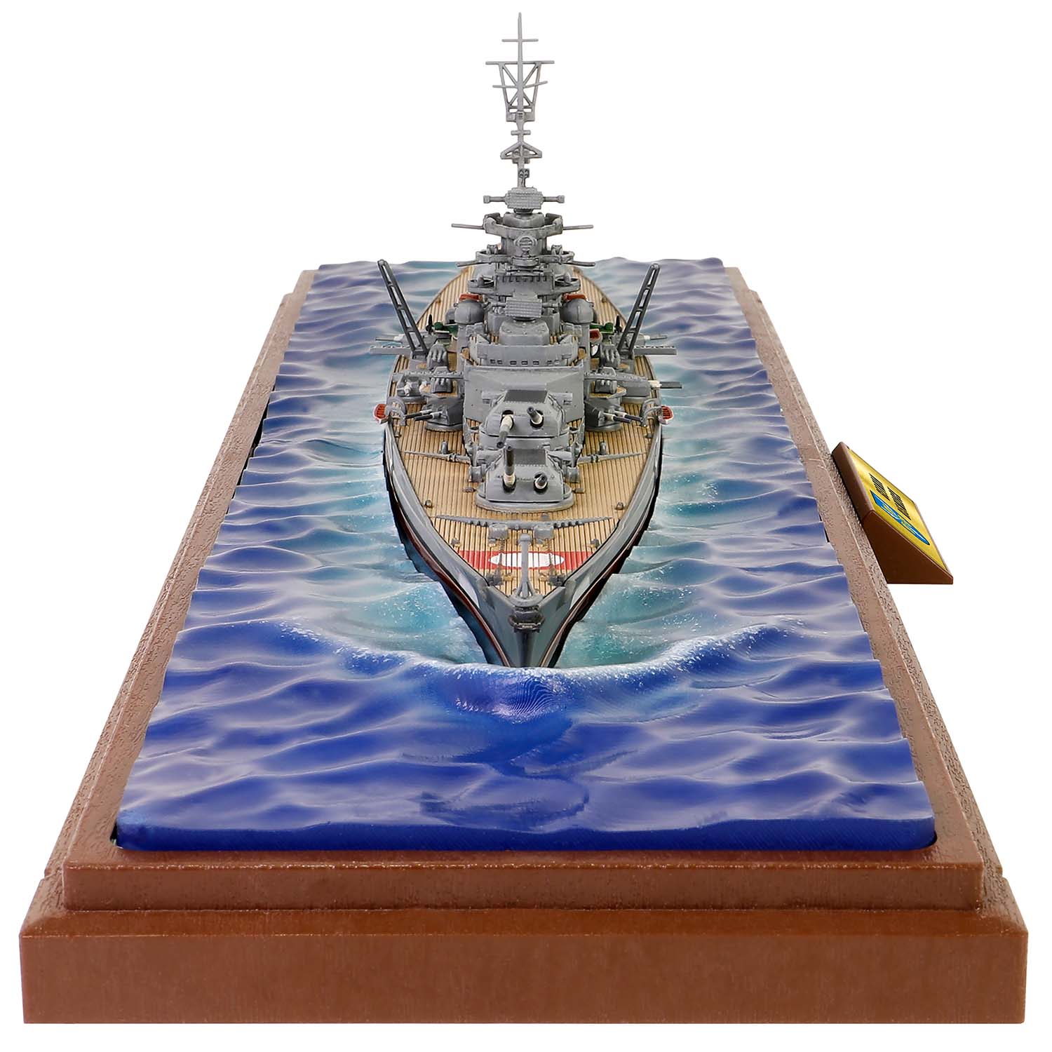 German Battleship, Bismarck, Waterline display version Battle of the Denmark Strait, May