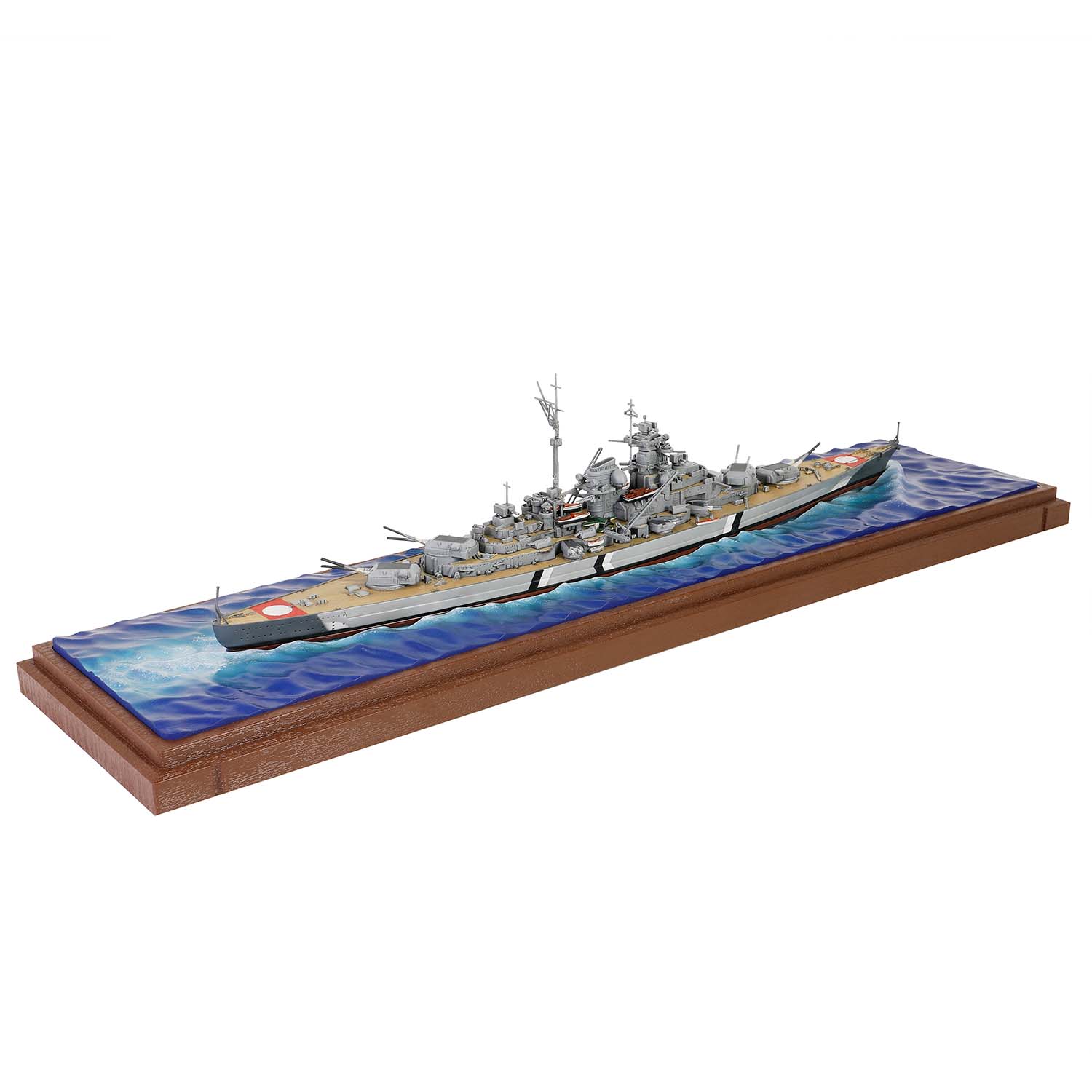German Battleship, Bismarck, Waterline display version Battle of the Denmark Strait, May