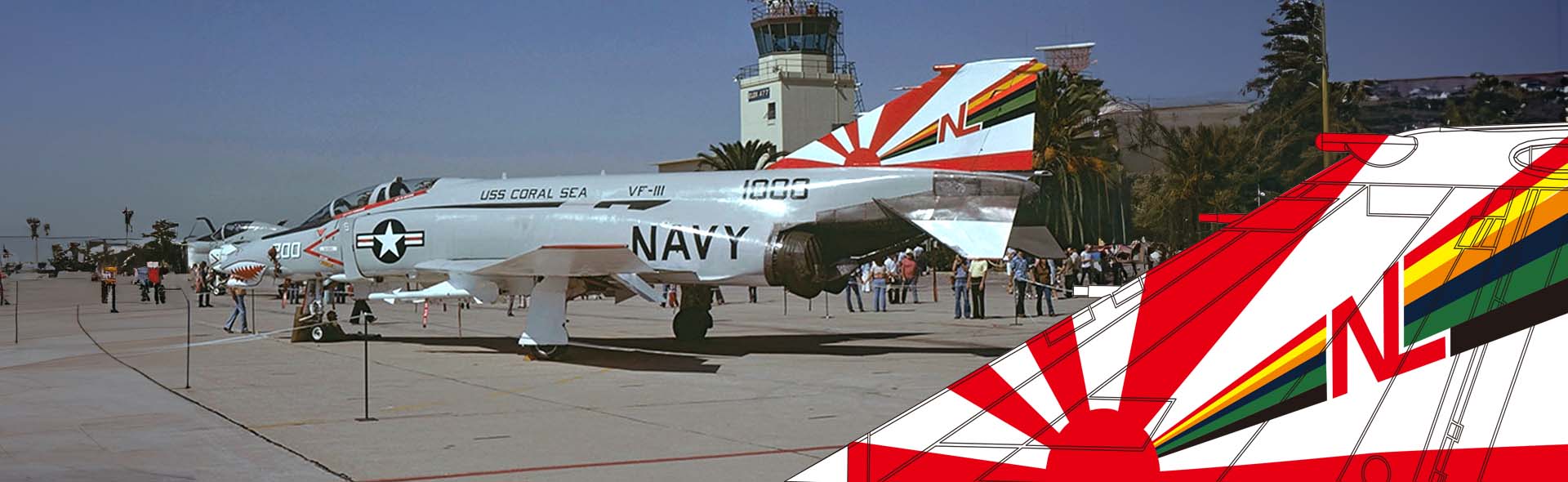 Boeing F-4B Phantom II VF-111 “Sundowners”, USN, VF-111, F-4B 200, USS Coral Sea 1970