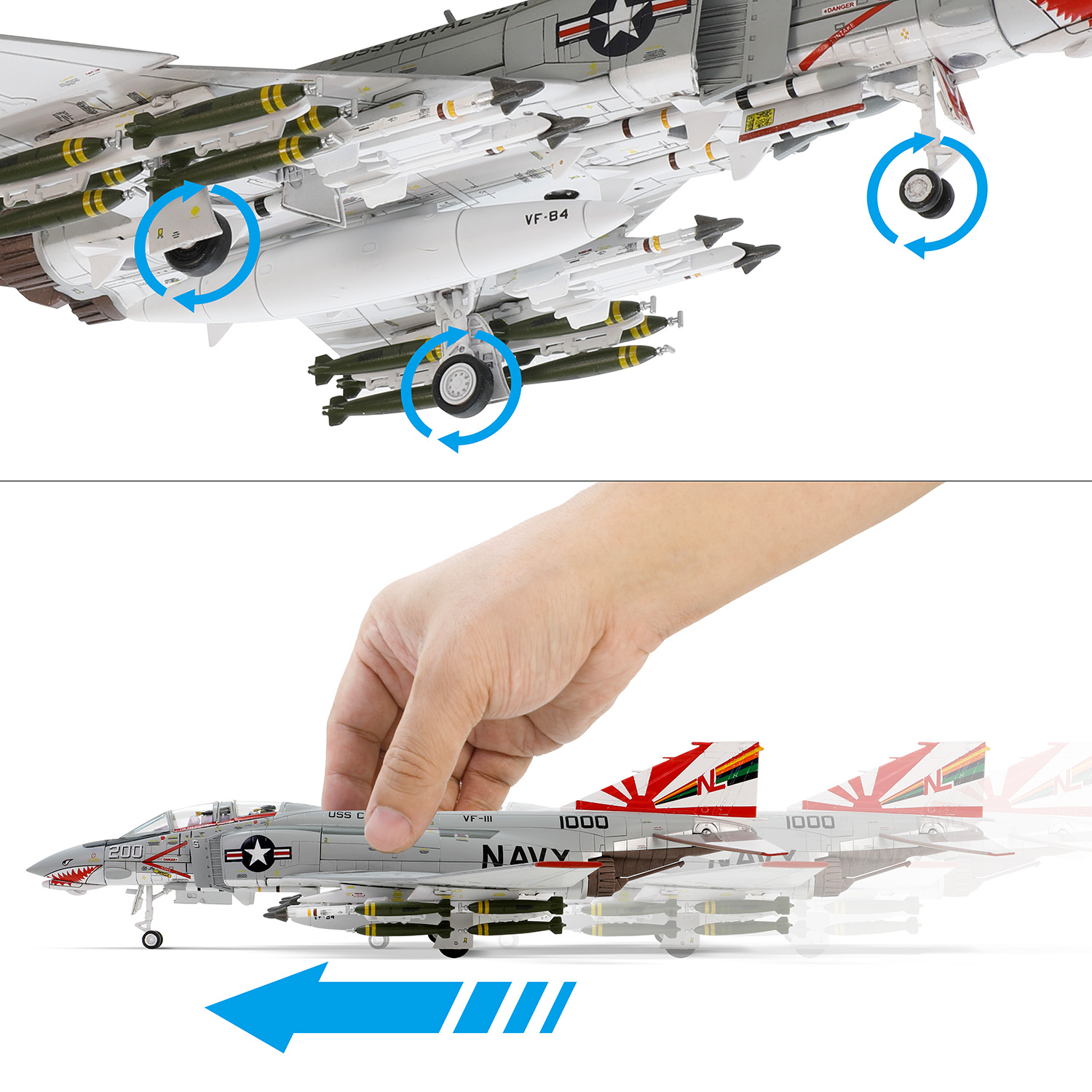 Boeing F-4B Phantom II VF-111 “Sundowners”, USN, VF-111, F-4B 200, USS Coral Sea 1970