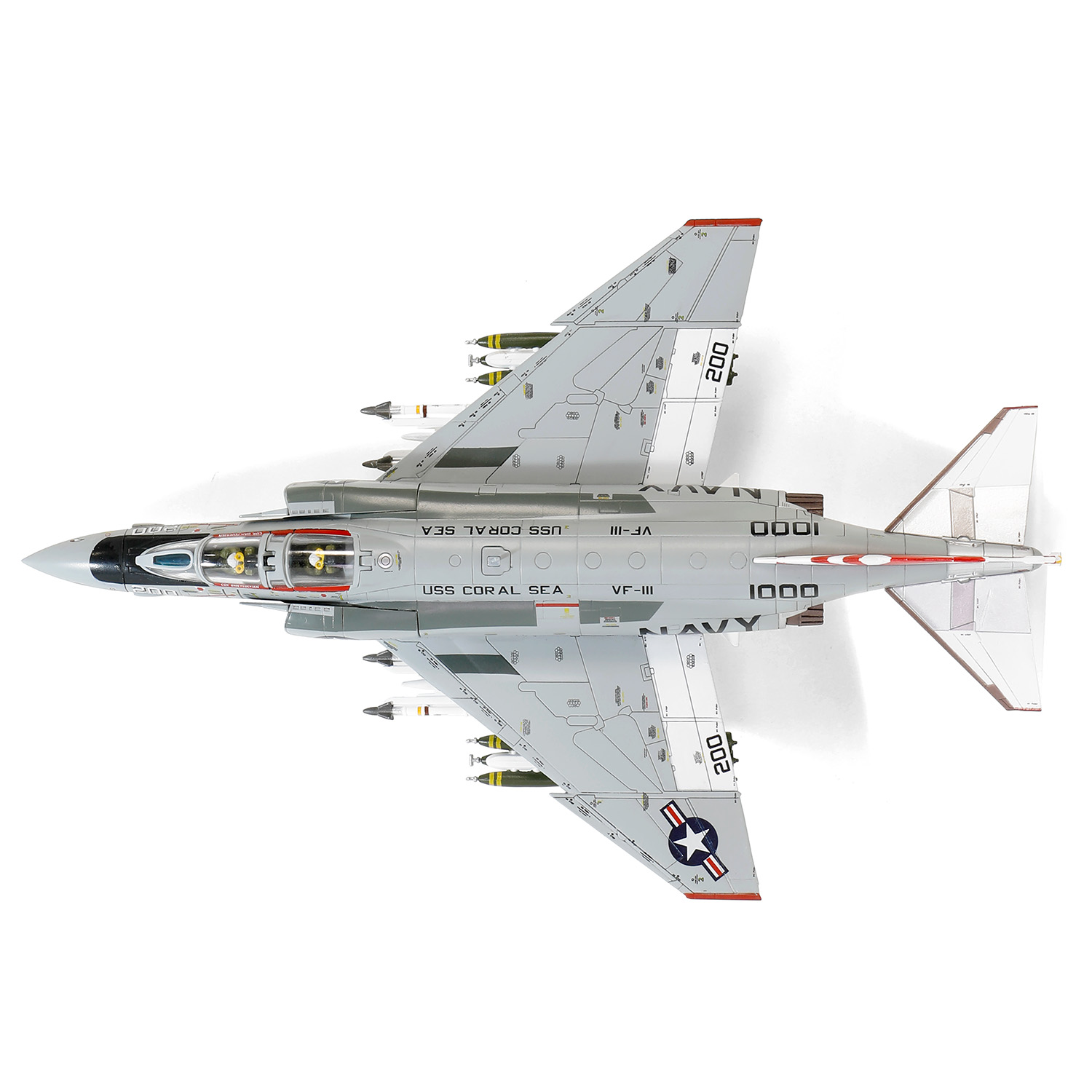 McDonnell Douglas F-4B Phantom II, USN, VF-111 Sundowners, F-4B 200, USS Coral Sea 1970