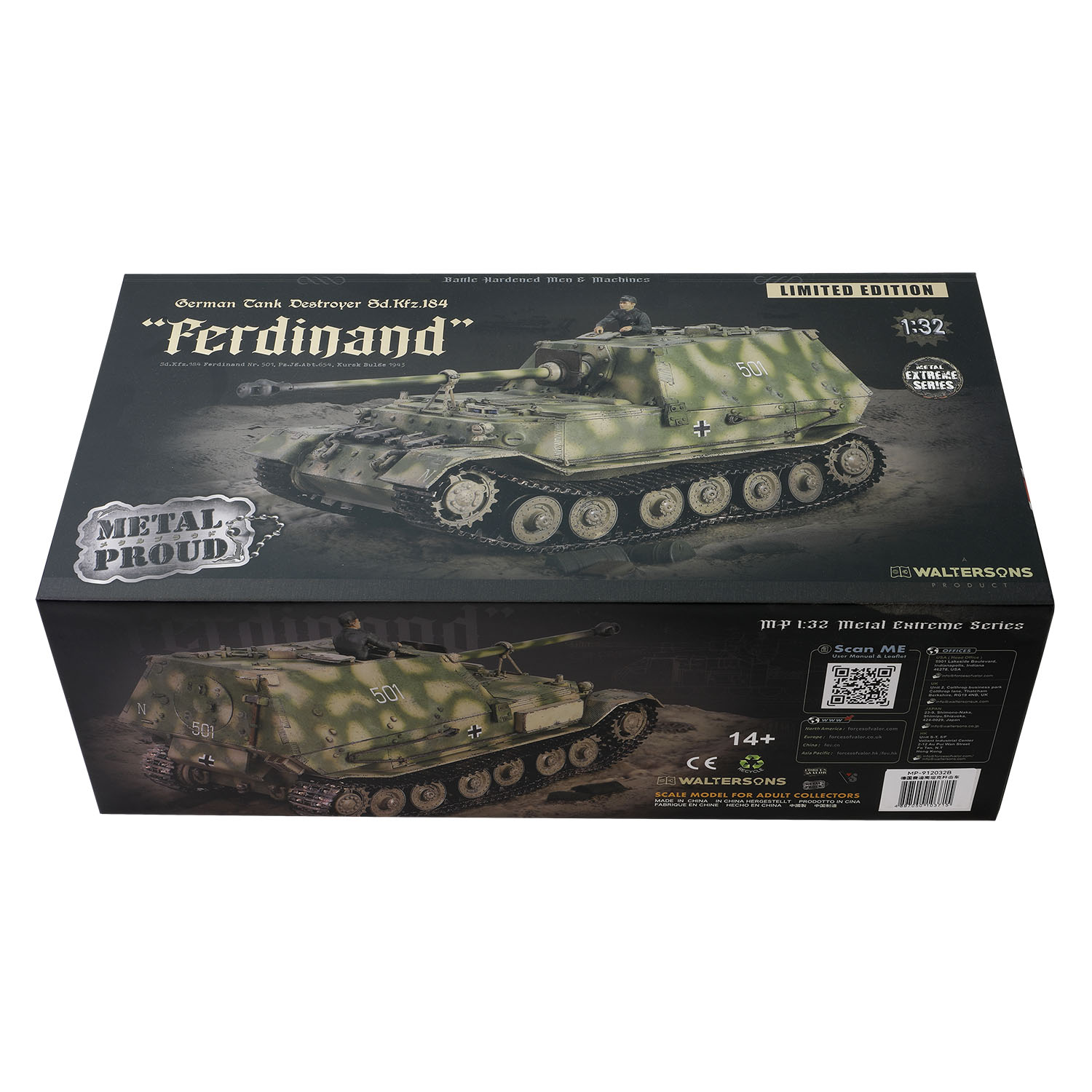 Sd. Kfz.184 Panzerjager Tiger (P) "Ferdinand" Sd.Kfz.184 Ferdinand Nr. 501, Pz.Jg.Abt.654, Kursk Bulge 1943