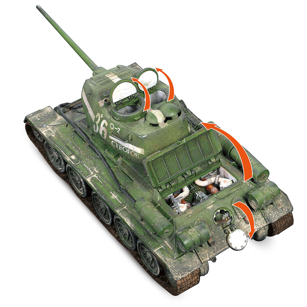 Soviet T-34-85 medium tank (1944 Model)