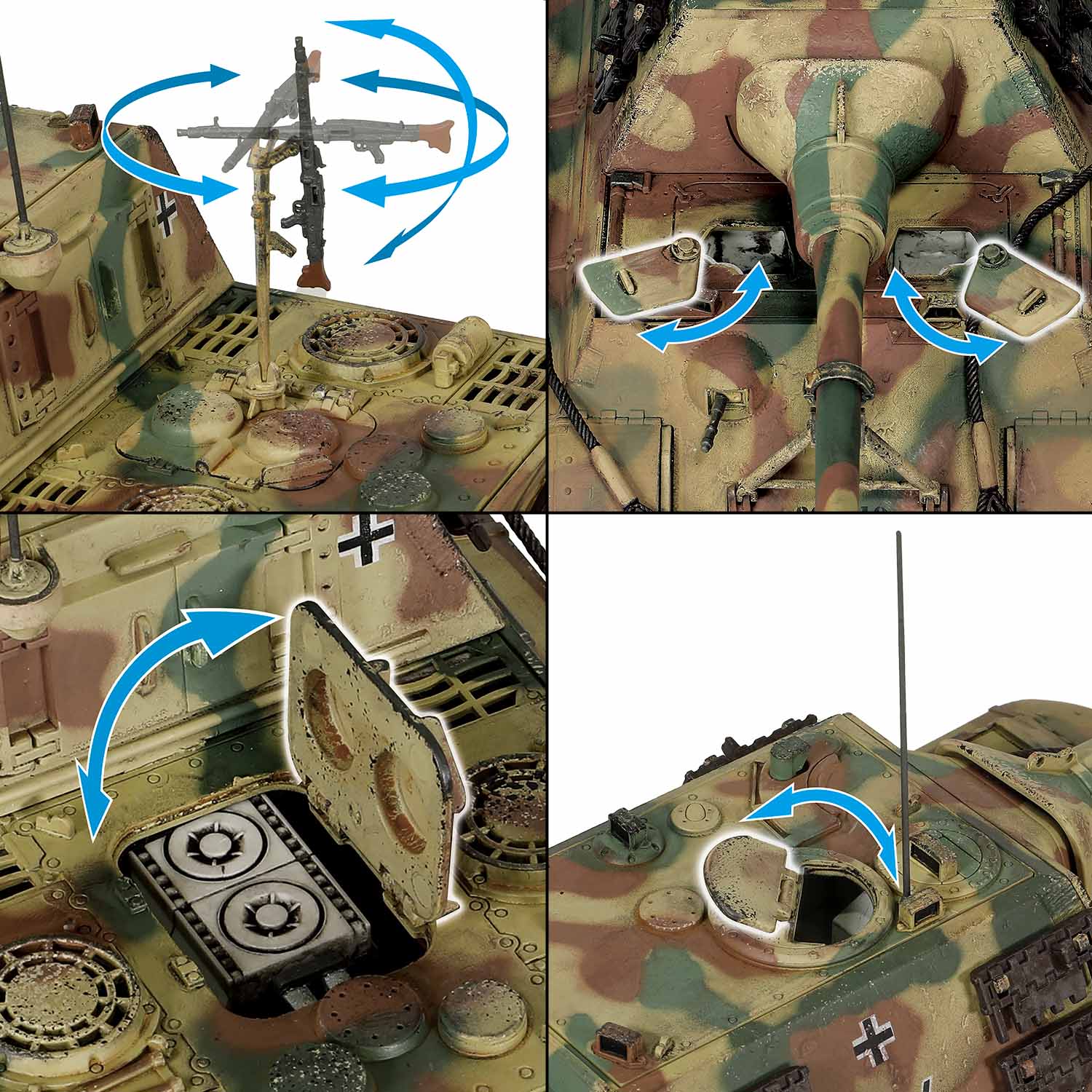 Movable Hatches & Machine Gun