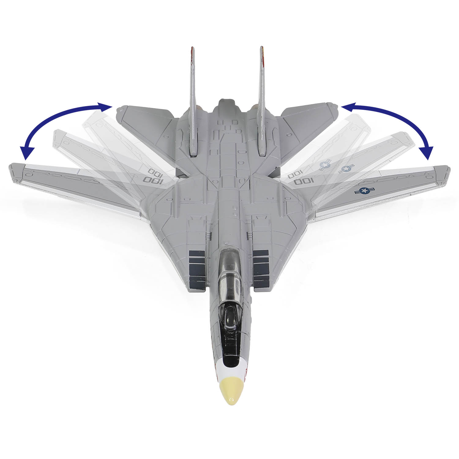 Each F-14 Tomcat with variable-sweep wings 