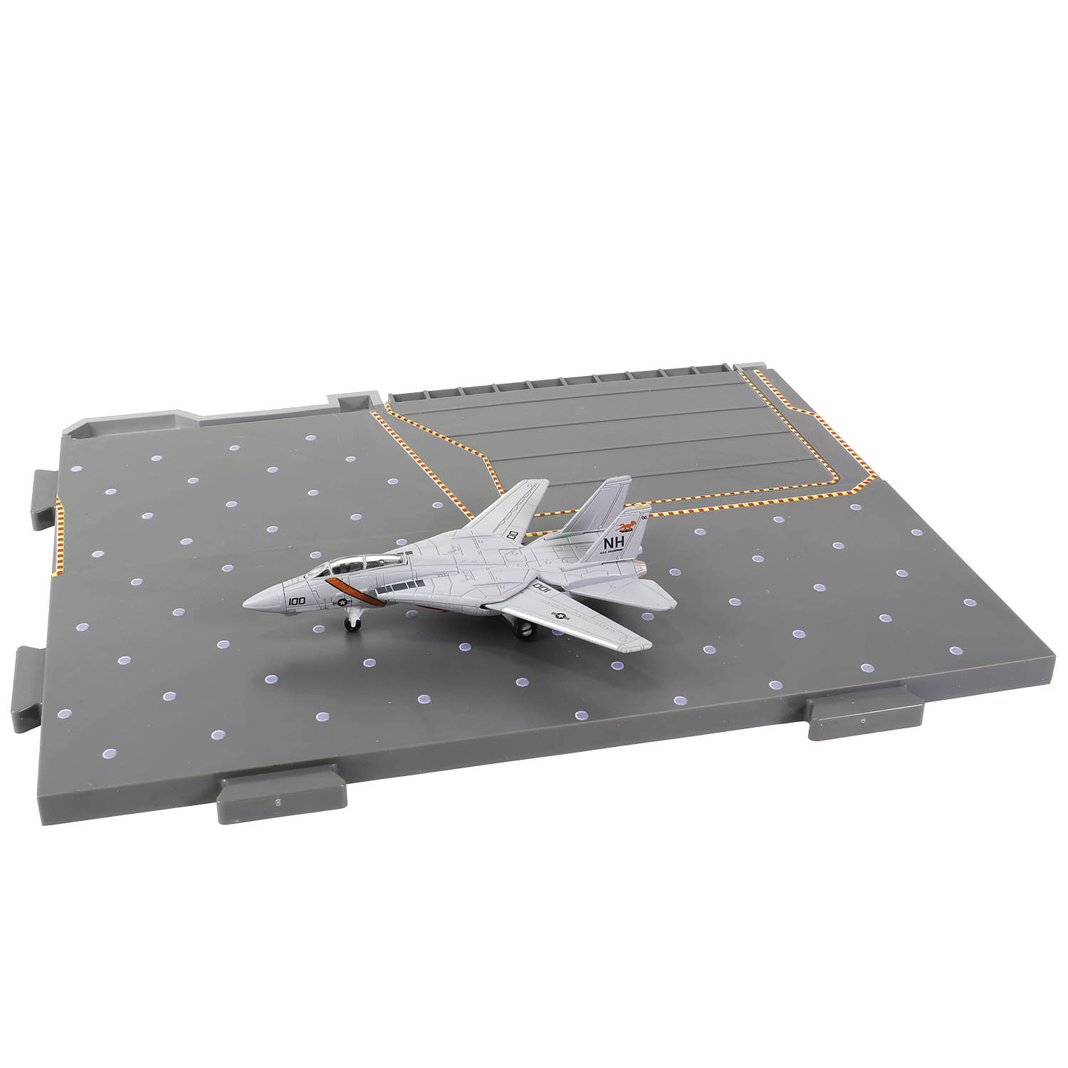 CVN-65 Enterprise deck + 4' Legendary F-14 Tomcat series Section #E deck + F-14A BuNo. 159833, VF-114 "Aardvarks", CVW-11, Operation Praying Mantis, Persian Gulf, USS Enterprise CVN-65, 1988