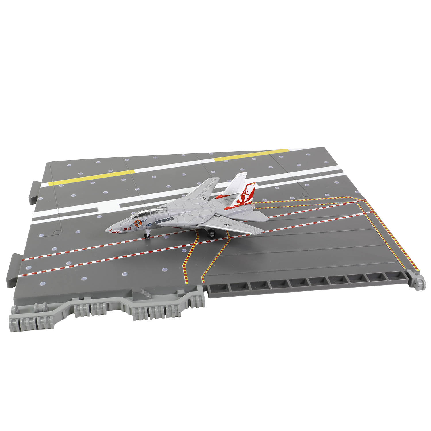 CVN-65 Enterprise deck + 4' Legendary F-14 Tomcat series Section #J deck + F-14A BuNo. 161621, VF-111 Sundowners, "Miss Molly", USS Carl Vinson, Pacific Quest,, 1989