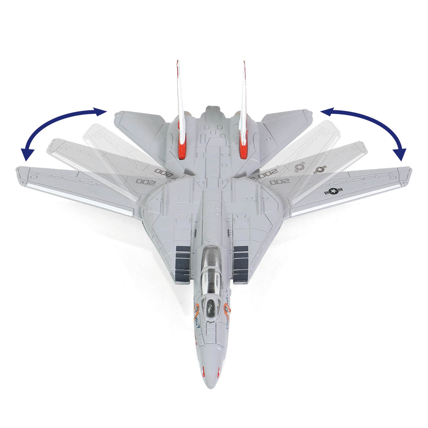 Each F-14 Tomcat with variable-sweep wings 