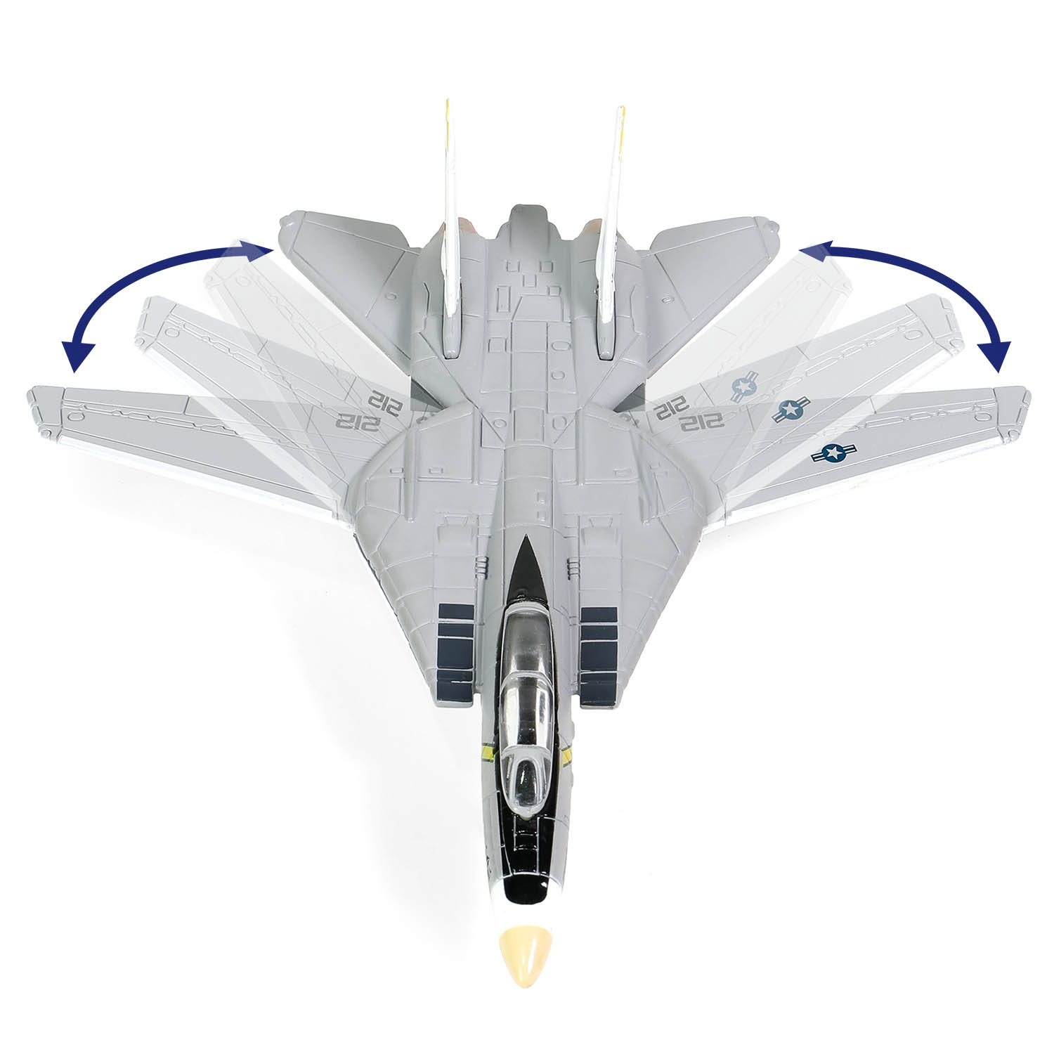 Each F-14 Tomcat with variable-sweep wings 